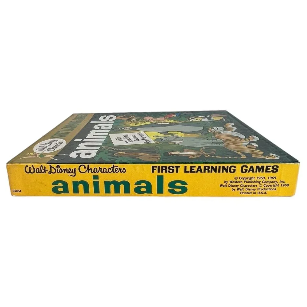 1969 Walt Disney Characters First Learning Games Animals 25 Game Teaching‎ Guide